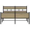 vidaXL Bedframe zonder matras hout sonoma eikenkleurig 140x200 cm
