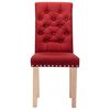 vidaXL Eetkamerstoelen 6 st stof wijnrood