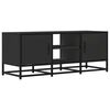vidaXL Tv-meubel 100x35x41 cm bewerkt hout en metaal zwart