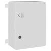 vidaXL Bedieningskast Grijs 37 x 19,5 x 40 cm ABS Kunststof