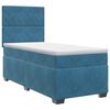 vidaXL Boxspringbed met matras Blauw 90 x 200 cm Fluweel