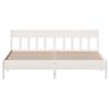 vidaXL Bedframe zonder matras massief grenenhout wit 200x200 cm