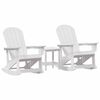 vidaXL Tuin Lounge Set Wit HDPE