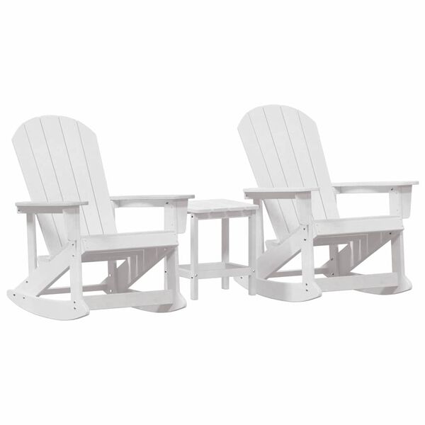 vidaXL Tuin Lounge Set Wit HDPE