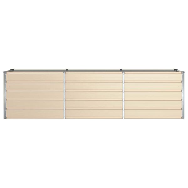 vidaXL Plantenbak Ivoor 480 x 50 x 45 cm Gegalvaniseerd staal