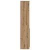 vidaXL Hoge kast 50x35x180 cm bewerkt hout artisanaal eikenkleur