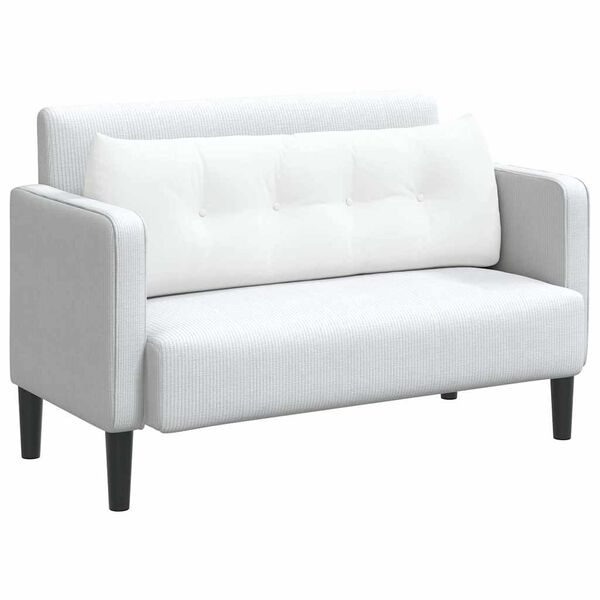 vidaXL Rugkussen Wit 140 x 24 x 50 cm Stof