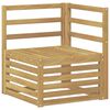 vidaXL Buiten Hoek Sofa Massief Acaciahout Wit 63 x 63 x 73 cm