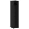 vidaXL Badkamerkast met rolhouder 20,5x20x90 cm zwart