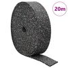 vidaXL Rubbergranulaatrol Zwart 200 x 5 x 0,6 cm Rubber