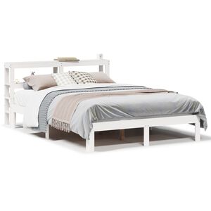 vidaXL Bedframe met hoofdeinde zonder matras 120x200 cm wit