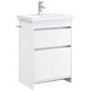 vidaXL Badkamermeubelset Wit 61 x 40 x 84,5 cm Bewerkt hout