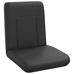vidaXL Verstelbare vlo stoelen Zwart Kunstleer