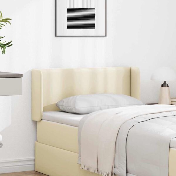 vidaXL Hoofdbord oor Cr&egrave;me 40,5 x 40,5 x 4 cm PVC