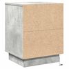 vidaXL Nachtkastje 2 pcs Beton Grijs 39 x 34,5 x 50 cm Bewerkt hout