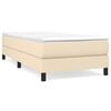 vidaXL Boxspring bed 80x200 cm stof cr&egrave;mekleurig