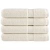 vidaXL Saunadoeken SOLUND 4 st 600 g/m&sup2; 80x200 cm cr&egrave;mekleurig
