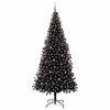 vidaXL Kerstboom met 300 LED met standaard Zwart 240 cm PVC