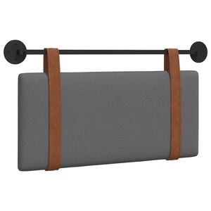 vidaXL Hangend hoofdbord Donkergrijs Antiek PU