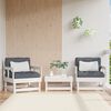 vidaXL Tuinstoelen 2 st massief grenenhout wit
