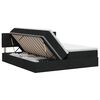vidaXL Opslag bed met hoofdeinde 2 st Zwart Nep Leer