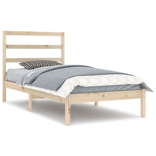 vidaXL Bedframe zonder matras massief grenenhout 90x200 cm