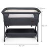 Baninni Co-sleeper Elia 92x55x82 cm donkergrijs