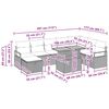 vidaXL Tuin Sofa Set met kussen met opslag 9 pcs Grijs Poly riet