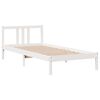 vidaXL Bedframe met hoofdeinde zonder matras 90x200 cm wit