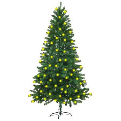 vidaXL Kunstkerstboom met verlichting 150 cm groen