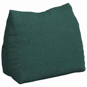 vidaXL Rugkussen Donkergroen 45 x 20 x 35 cm Stof