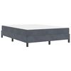 vidaXL Boxspringbed met matras Donkergrijs 140 x 190 cm Stof