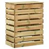 vidaXL Compostbak met lattenrooster Groen 110 x 58 x 113 cm Massief grenenhout