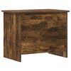 vidaXL Opbergkist Gerookt eiken 60 x 40 x 50 cm Bewerkt hout