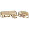 vidaXL Buiten bankenset 7 pcs