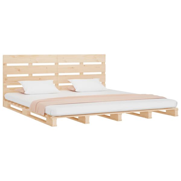 vidaXL Bedframe zonder matras massief grenenhout 140x190 cm