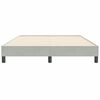 vidaXL Bedframe zonder matras 140x210 cm fluweel lichtgrijs