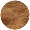 vidaXL Tafelblad rond &Oslash; 50x2,5 cm massief ruw mangohout
