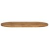 vidaXL Tafelblad ovaal 100x50x3,8 cm massief mangohout