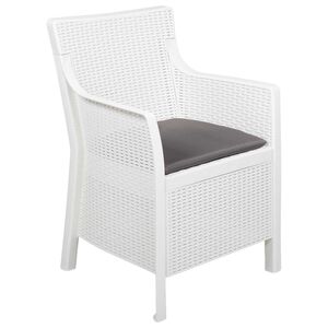 vidaXL Fauteuil Wit PP