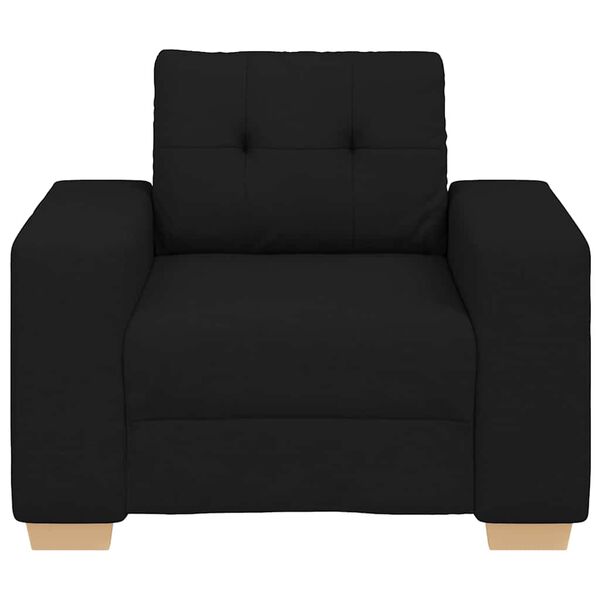 vidaXL Fauteuil 100x78x80 cm stof zwart