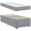 vidaXL Bedframe met matras Lichtgrijs 100 x 200 cm Stof
