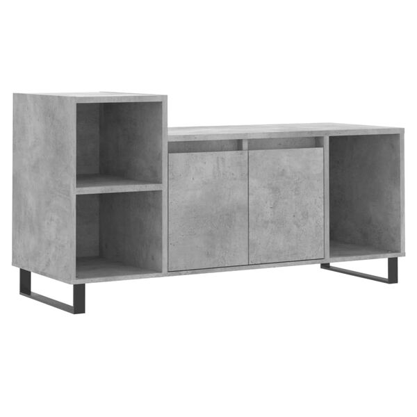 vidaXL Tv-meubel 100x35x55 cm bewerkt hout betongrijs