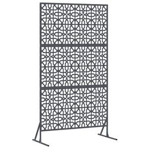 vidaXL Privacyscherm 100 x 50 x 180 cm Staal Antraciet