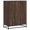 vidaXL Schoenenkast 75x38x97,5 cm bewerkt hout en metaal bruin eiken