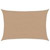 vidaXL Zonnezeil 160 g/m&sup2; 5x7 m HDPE taupe
