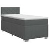 vidaXL Boxspringbed met matras Donkergrijs 80 x 200 cm Stof