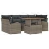 vidaXL Tuin Sofa Set 7 st Grijs