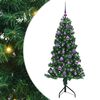 vidaXL Hoek Kunstkerstboom met 150 LED Groen 150 cm PVC en Metaal