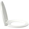vidaXL Toiletbril soft-close met quick-release ontwerp wit